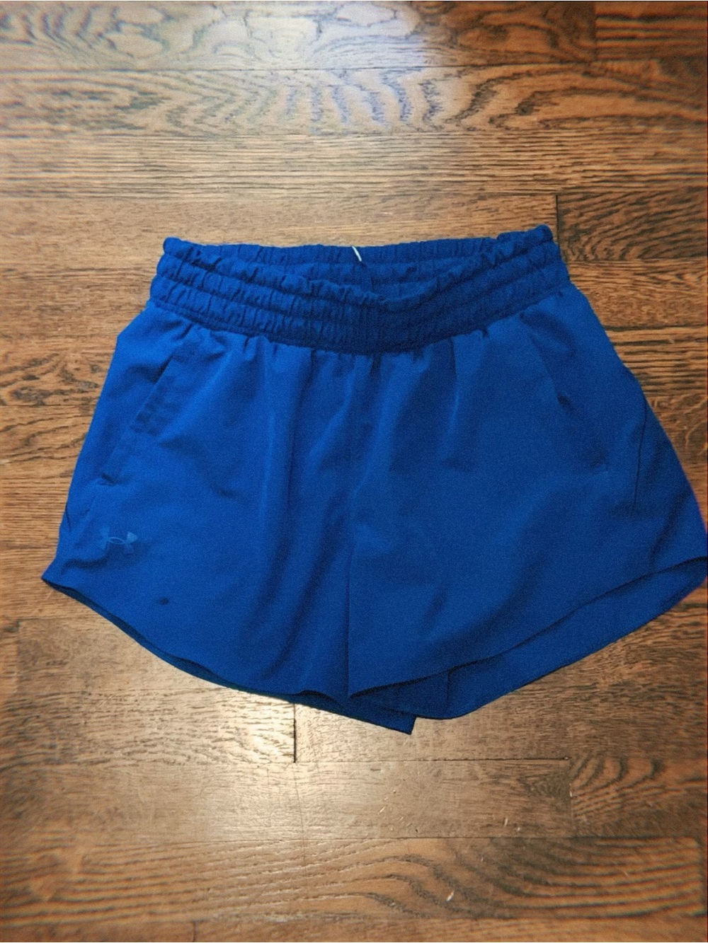 Under Armour blue athletic workout shorts